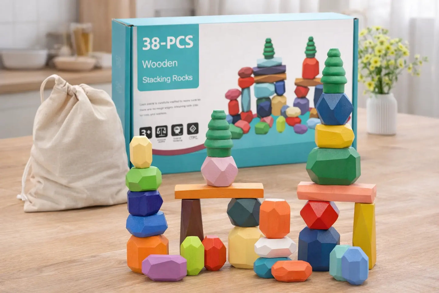 Focus & Play Balance Blocks (Screen-Free Fun) The Lazy Mom Store