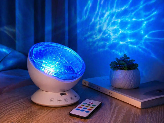 Kids Ocean Projector Night Light – Soothing Lights for Better Sleep The Lazy Mom Store